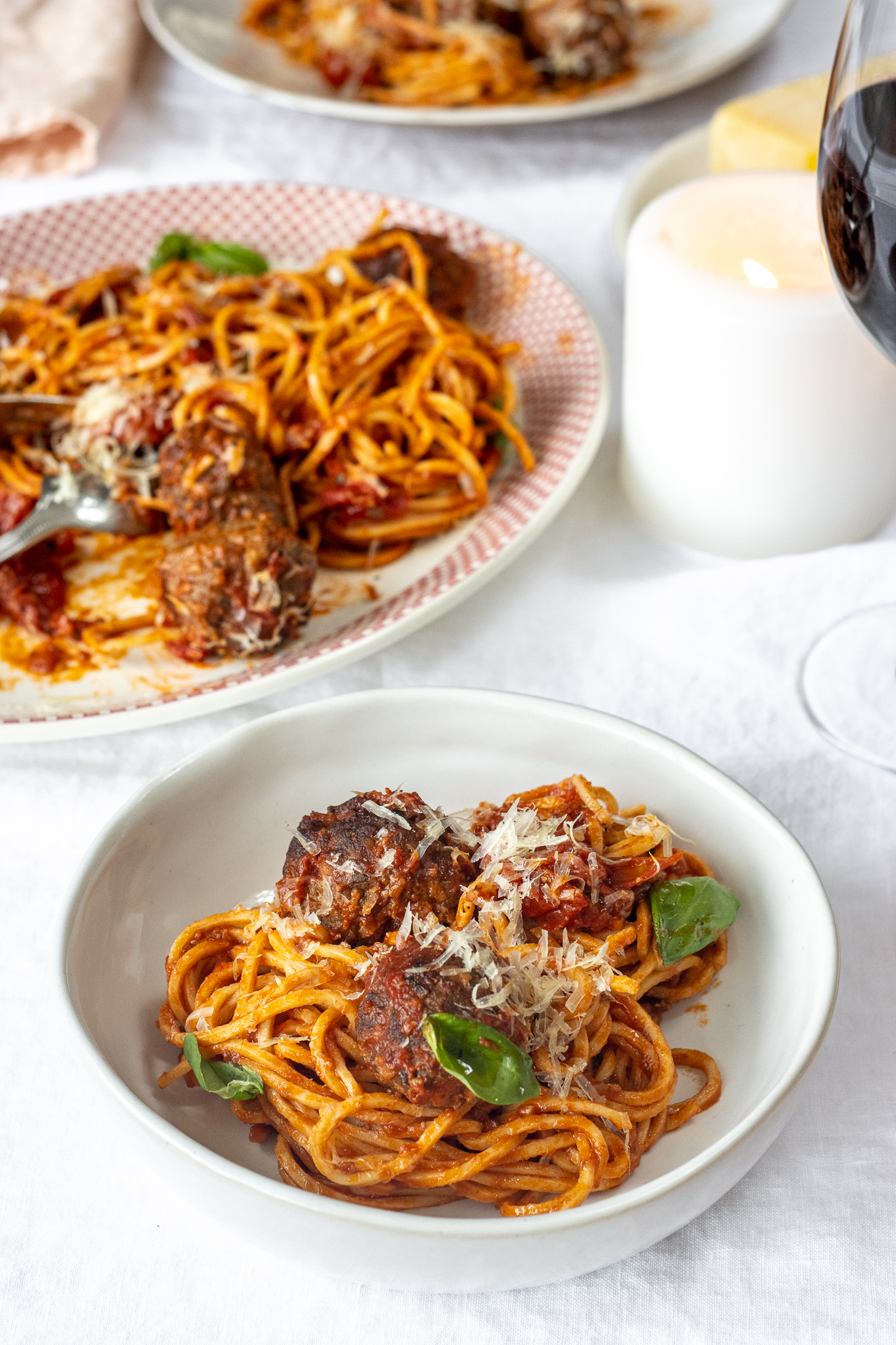 Valentines Day Spaghetti and Meatballs | Assortment Foods