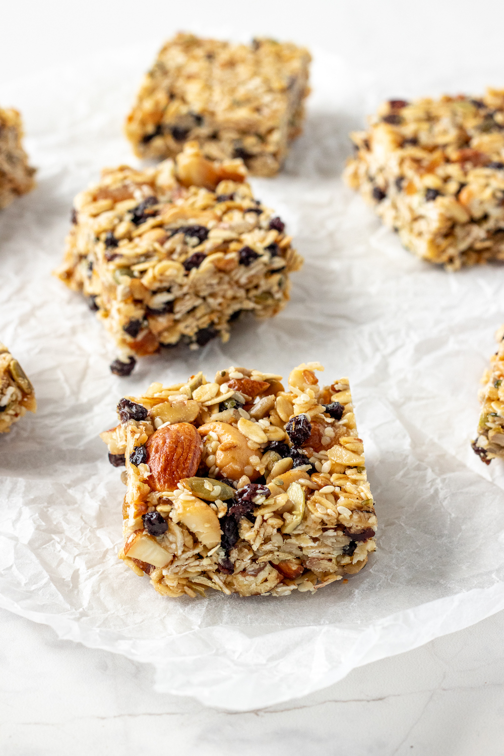 Nutty, Coconut Muesli Bars Assortment Foods